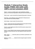 Module 7 Interactive Study Guide &lpar;THEO 104 LUO&rpar; with 100- correct answers 2025&period;