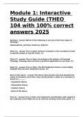 Module 1 Interactive Study Guide &lpar;THEO 104 with 100- correct answers 2025&period;