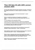 Theo 104 Quiz -6 with 100- correct answers 2025&period;