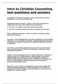 Intro to Christian Counseling test questions and answers&period;docx