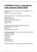 CCOU202 Exam 2 questions and answers 2025-2026