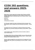 CCOU 202 questions and answers 2025-2026