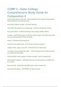 COMP 2 - Galen College&colon; Comprehensive Study Guide for Composition II