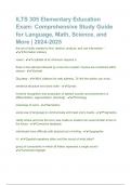 ILTS 305 Elementary Education Exam&colon; Comprehensive Study Guide for Language&comma; Math&comma; Science&comma; and More &vert; 2024-2025