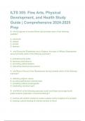 ILTS 305&colon; Fine Arts&comma; Physical Development&comma; and Health Study Guide &vert; Comprehensive 2024-2025 Prep