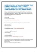 AANP EXAM 2024 ACTUAL EXAM QUESTIONS  CORRECT ANSWERS &lpar;100&percnt; CORRECT  VERIFIED ANSWERS GRADED A&plus;&rpar;&sol; ACTUAL  ANNP FNP EXAM 2024-2025 &lpar;BRAND NEW&excl;&excl;&rpar;