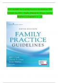 Family Practice Guidelines&comma; 5th Edition TEST BANK by Jill C&period; Cash&semi; Cheryl A&period; Glass&comma; Verified Chapters 1 - 23&comma; Complete Newest Version