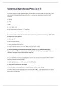 Maternal Newborn Practice B latest exam