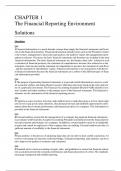The Financial Reporting Environment  Solutions&sol;&sol; SOLUTION MANUAL&sol;&sol; ALL CHAPTERS