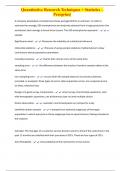 Quantitative Research Techniques &plus; Statistics &ndash; Peregrine&vert;