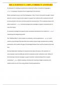 RICA SUBTEST 2 &vert; 100&percnt; CORRECT ANSWERS