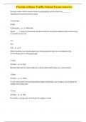 Florida 4-Hour Traffic School Exam Answers