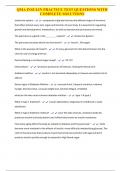 QMA INSULIN PRACTICE TEST QUESTIONS WITH COMPLETE SOLUTIONS