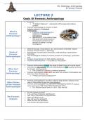 Lecture 2 - Goals of Forensic Anthropology