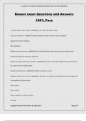 Bonent exam Questions and Answers 100&percnt; Pass