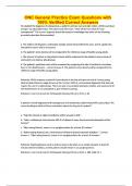 ONC General Practice Exam Questions with 100&percnt; Verified Correct Answers
