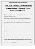 Cisco CCNA CyberOps Associate &lpar;Version 1&period;0&rpar; All Modules & Final Exam Practice Questions and Answers