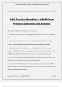 CMC Practice Questions &ndash; AACN Exam Practice Questions and Answers