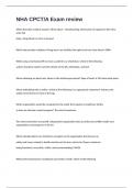 NHA CPCT&sol;A Exam review 2024&sol;2025