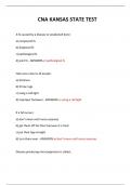  CNA KANSAS STATE TEST QUESTIONS AND ANSWERS 2024