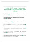 Virginia hic &vert; 71 Actual Questions and Answers with Complete Solutions 100&percnt; Correct