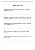 AAPC ANATOMY QUESTIONS AND ANSWERS 2024