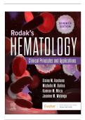 Test Bank for Rodak's Hematology&colon; Clinical Principles and Applications 7th Edition by Elaine M&period; Keohane&comma; Michelle Montgomery Preston&comma; Kamran M&period; Mirza&comma; and  Jeanine M&period; Walenga ISBN&colon; 9780323936507 