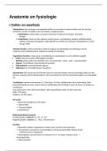 Complete samenvatting 6672 Anatomie en Fysiologie voor de di&euml;tist &lpar;8&comma;9 ontvangen met deze samenvatting&excl;&rpar;