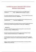 Certified Occupancy Specialist 100&percnt; Correct Solutions Latest Update