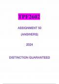 TPF2602 Assignment 50 &lpar;ANSWERS&rpar; 2024 - DISTINCTION GUARANTEED