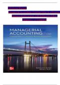 TEST BANK For Managerial Accounting&colon; Creating Value in a Dynamic Business Environment&comma; 13th Edition by Hilton &vert; Verified Chapter's 1 - 17 &vert; Complete