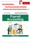 Solution Manual for Payroll Accounting 2024&comma; 34th Edition by Bernard J&period; Bieg&comma; Bridget Stomberg&comma; Verified Chapters 1 - 7&comma; Complete Newest Version