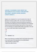 LSUS MHA 710 ECONOMICS 2024&sol;2025 EXAM S