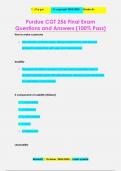 Purdue CGT 256 Final Exam Questions and Answers &lpar;100&percnt; Pass