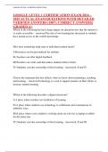GOOGLE LEVEL 1 CERTIFICATION EXAM 2024 &ndash; 2025 ACTUAL EXAM QUESTIONS WITH DETAILED VERIFIED ANSWERS &lpar;100&percnt; CORRECT ANSWERS&rpar; GRADED A&plus;