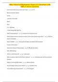 Ohio School of Phlebotomy Final &lpar;131 Questions with 100&percnt; Correct Answers&rpar;