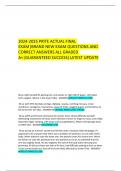 2024-2025 PRITE ACTUAL FINAL EXAM&vert;BRAND NEW EXAM QUESTIONS AND CORRECT ANSWERS ALL GRADED A&plus;&vert;GUARANTEED SUCCESS&vert;LATEST UPDATE