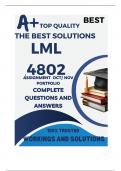 LML4802 PORTFOLIO OCTOBER NOVEMBER &lpar;COMPLETE ANSWERS&rpar; Semester 2 2024 - DUE 11 November 2024