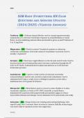 SSM BASIC DYSRHYTHMIA RN EXAM QUESTIONS AND ANSWERS UPDATED &lpar;2024&sol;2025&rpar; &lpar;VERIFIED ANSWERS&rpar;