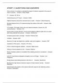 ATSEP&colon; C QUESTIONS AND ANSWERS 