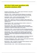 NCO DLC OA5 exam questions with complete solutions 2024