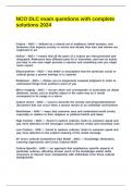NCO DLC exam questions with complete solutions 2024&period;