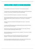 APICS CPIM - PART 2  EXAM 2024&sol;2025