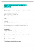 SCMN 4770 APICS&sol;CPIM  EXAM 2 2024&sol;2025