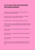 CCI CCT EXAM STUDY GUIDE QUESTIONS WITH PASSED ANSWERS&excl;&excl;