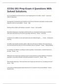 CCOU 201 Prep Exam 4 Questions With Solved Solutions&period;