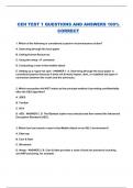 CEH TEST 1 QUESTIONS AND ANSWERS 100&percnt; CORRECT