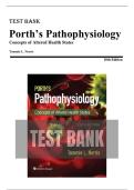 Test Bank - Porth&rsquo;s Pathophysiology Concepts of Altered Health States 10th Edition &lpar;Norris&comma; 2019&rpar; Chapter 1-52 &vert; All Chapters 