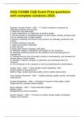 ASQ CSSBB CQE Exam Prep questions with complete solutions 2024&period;
