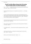 North Carolina Home Inspection Licensing Exam Study Guide &lpar;Verified Solution&rpar;&period;